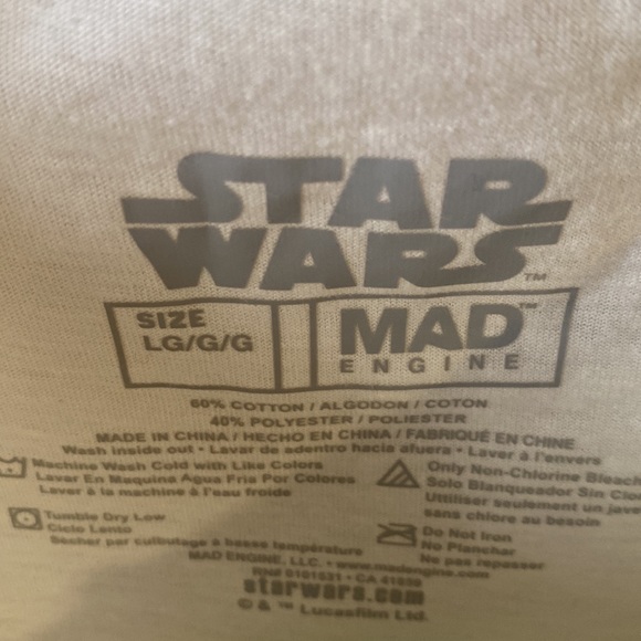 Women’s Star Wars Grogu Shirt Size L NEW - Picture 3 of 3